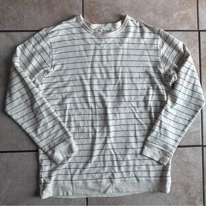 Cotton & Hemp Striped Long Sleeve Shirt
